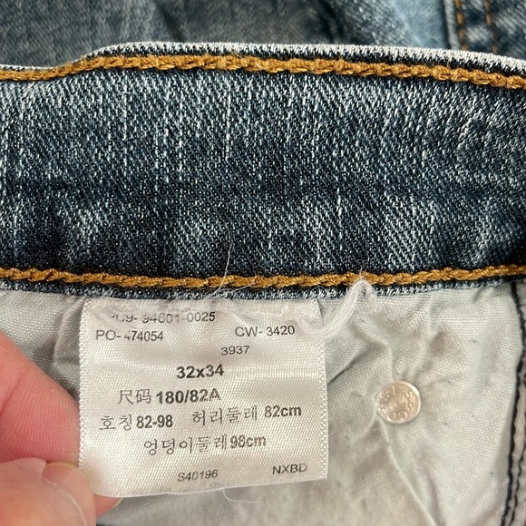 Signature Levi Strauss & Co Men’s S51 Straight Leg Jeans Medium Wash Denim 32 34 - Picture 8 of 10